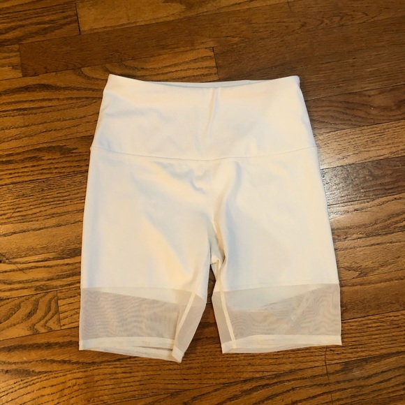 Zella Shorts Zella Mesh Trim Biker Shorts Poshmark